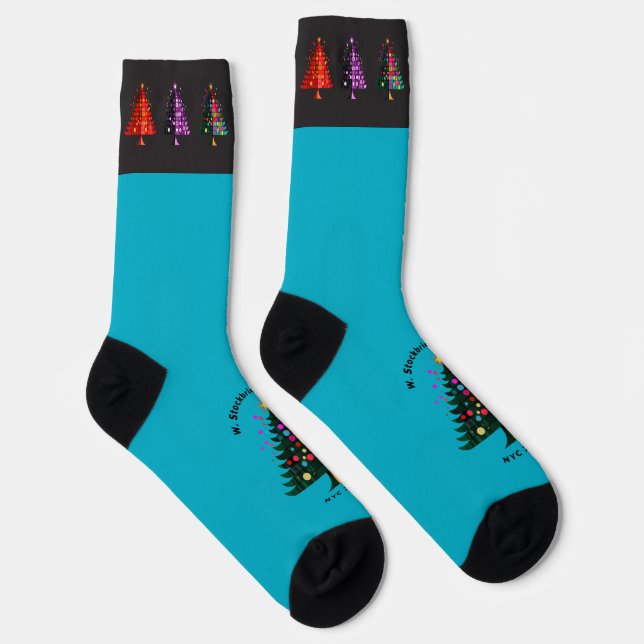 Treemazing Stockbridge 2024 Crew Socks - Blue (Right)