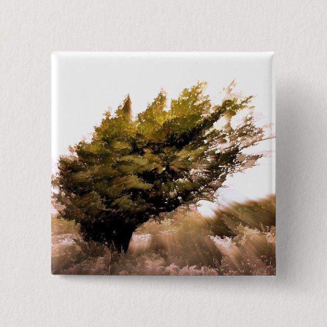 TREES 15 CM SQUARE BADGE (Front)