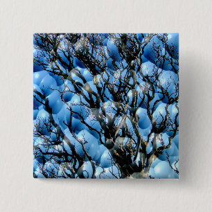 TREES 15 CM SQUARE BADGE