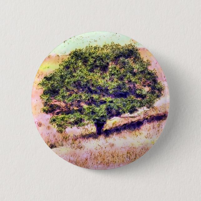 TREES 6 CM ROUND BADGE (Front)