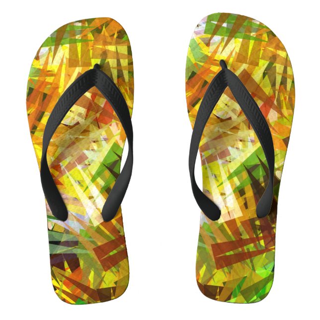 TREES ABSTRACT FLIP FLOPS (Footbed)