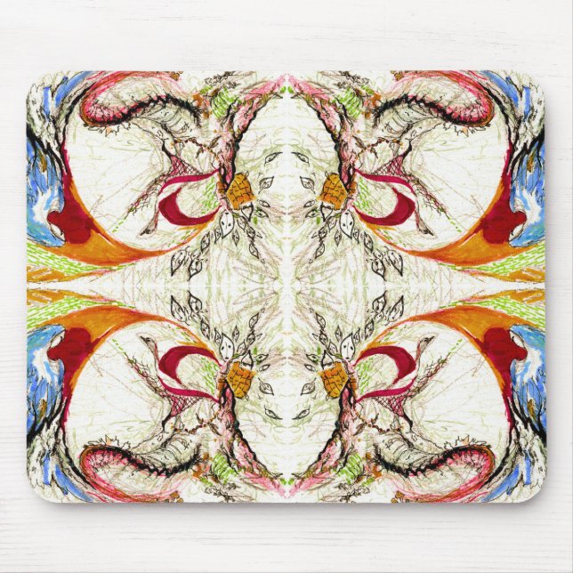 Trees and Birds fantasy Mouse Mat (Front)