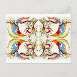 Trees and Birds fantasy Postcard