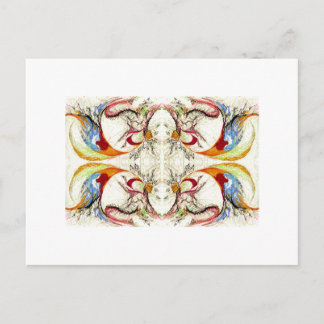 Trees and Birds fantasy Postcard