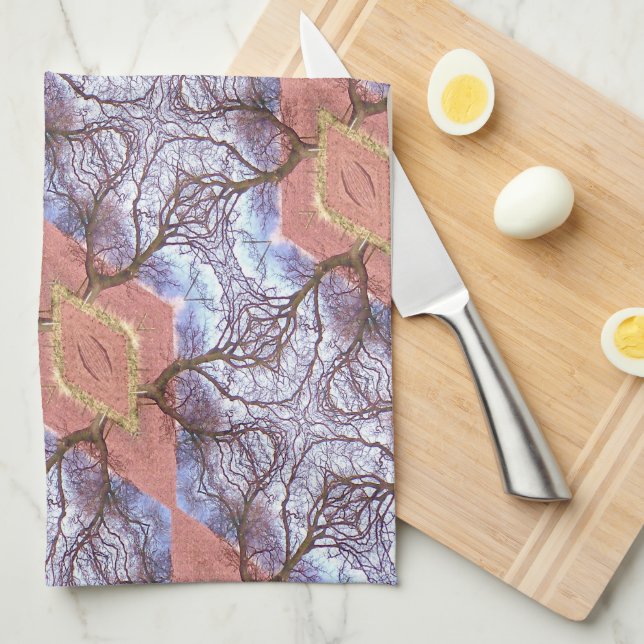 TREES AND FIELDS   TEA TOWEL (Quarter Fold)