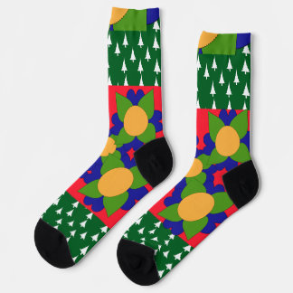 Trees And Flowers Holiday  Socks