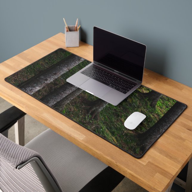 Trees and green moss desk mat (Office 2)