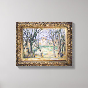 Trees and houses, 1885-86 canvas print
