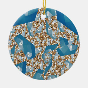 TREES AND SKY CERAMIC TREE DECORATION