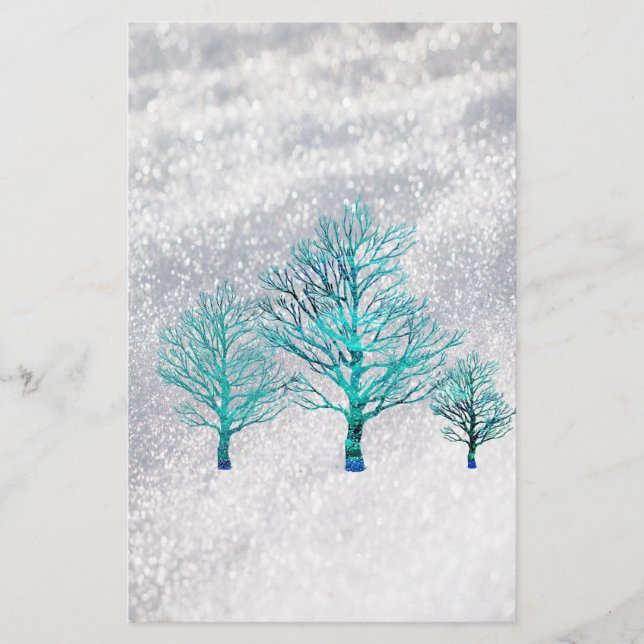 Trees and Snow Crystals (Front)