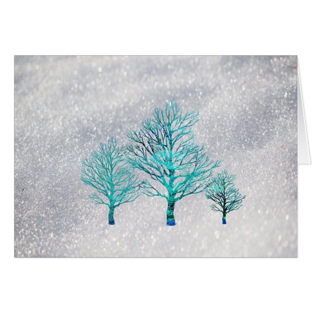 Trees and Snow Crystals (Front Horizontal)