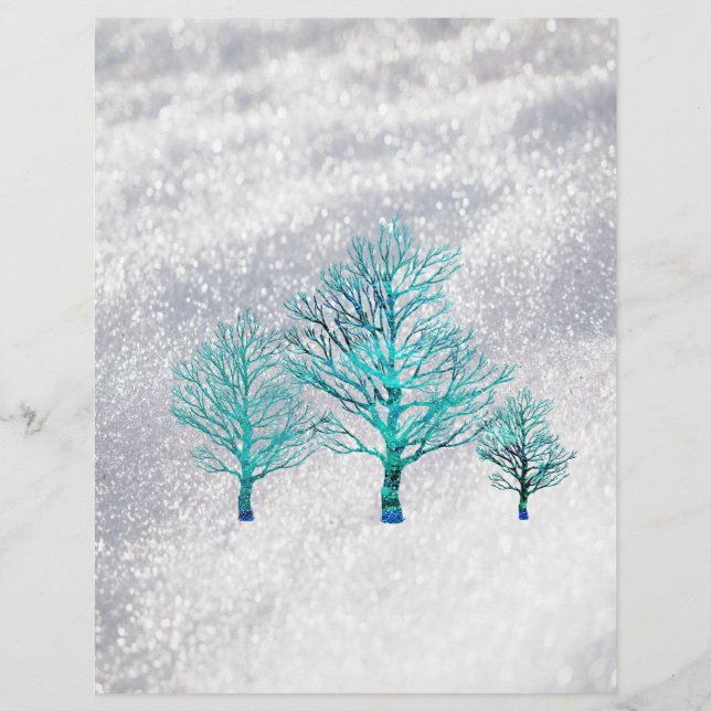Trees and Snow Crystals (Front)