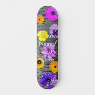 Trees and Spring Flowers Skateboard