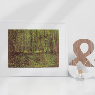 Trees and Undergrowth by Vincent van Gogh Poster