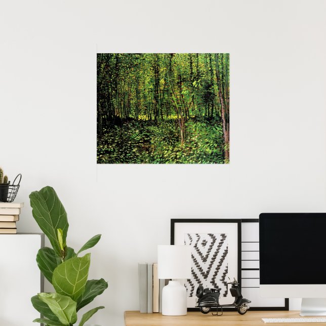 Trees and Undergrowth by Vincent van Gogh Poster (Home Office)