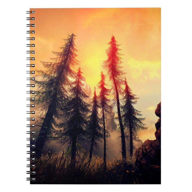 Trees at sunset notebook (Front)