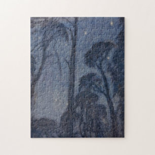 Trees at Twilight (by Edward Robert Hughes) Jigsaw Puzzle