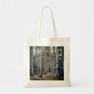 Trees Birch Forrest Autumn Photo Budget Tote Bag