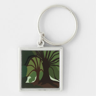 Trees Botanical Nature  Key Ring