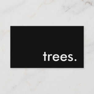 trees. business card