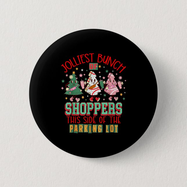 Trees Cake Debbie Friday Jolliest Bunch Of Shopper 6 Cm Round Badge (Front)