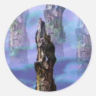 TREES CLASSIC ROUND STICKER