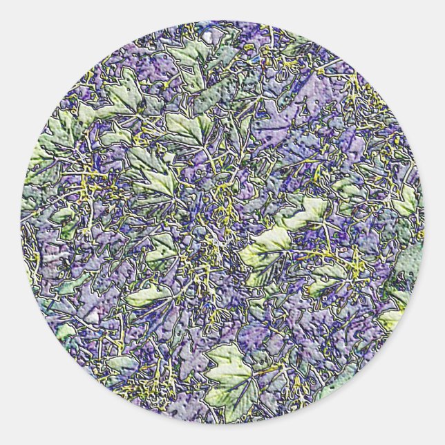 TREES CLASSIC ROUND STICKER (Front)