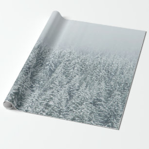 TREES COVERING SNOW WRAPPING PAPER