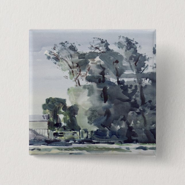 Trees - Dawn 15 Cm Square Badge (Front)