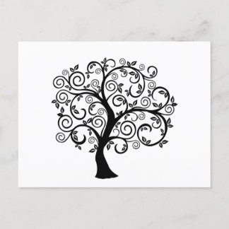 Trees designed postcards