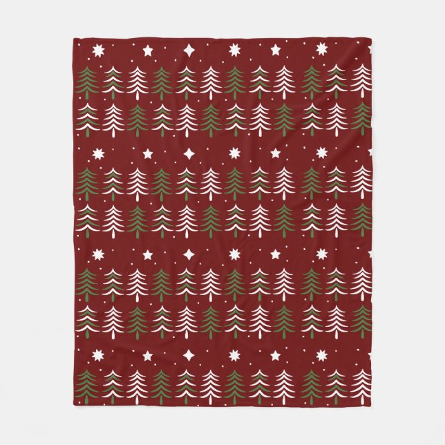 Trees Fleece Blanket (Front)