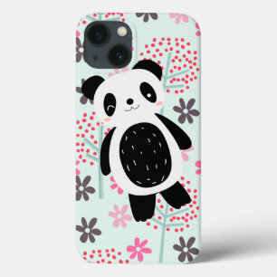Trees, Flowers, and Panda Bears iPhone 13 Case