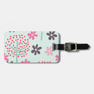 Trees, Flowers, and Panda Bears Luggage Tag