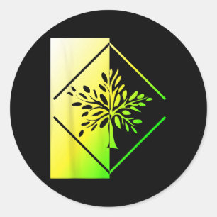 Trees Forest Natural Co2 Tree Environmental Classic Round Sticker