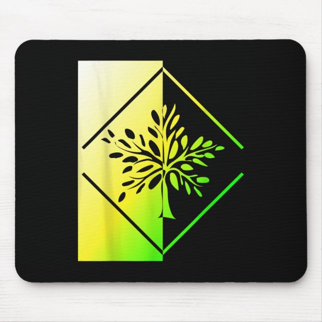 Trees Forest Natural Co2 Tree Environmental Mouse Mat (Front)