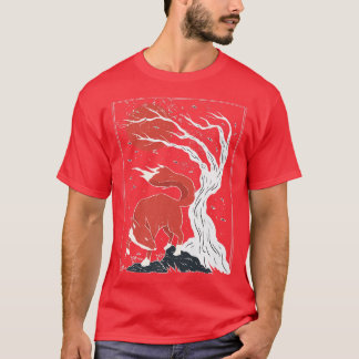 Trees Foxes Forests Wildlife NightT-Shirt T-Shirt