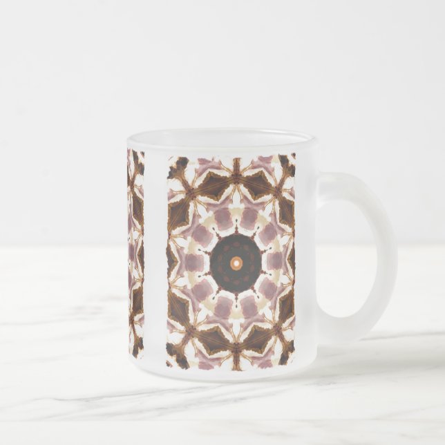 TREES FROSTED GLASS COFFEE MUG (Right)
