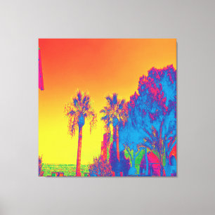 Trees in  Cyprus Stretched Canvas Print