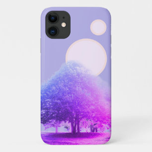 Trees in Fog and Double Sunrise iPhone 11 Case
