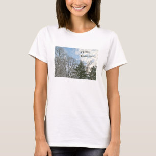 Trees In Snow - Merry Christmas T-Shirt