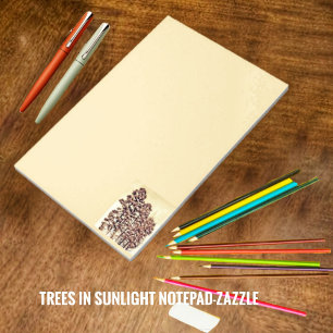 Trees In Sunlight Notepad