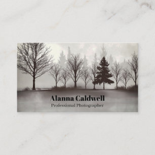 Trees in the Mist Photographer Artist Business Card