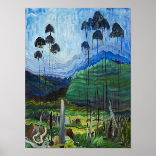 Trees in the Sky, 1939 by Emily Carr Poster (Front)