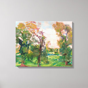 Trees in Villa Borghese by Armando Spadini Canvas  Print