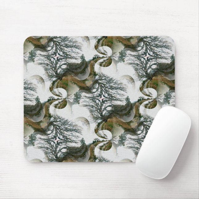 Trees in Winter..... Mouse Mat (With Mouse)