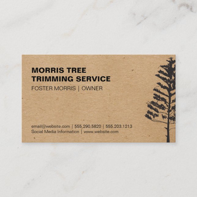 Trees | Landscaping | Nature Business Card (Front)