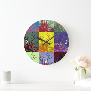 TREES LARGE CLOCK