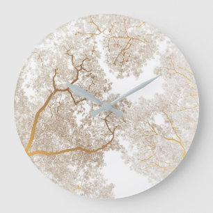 Trees Map 1 Large Clock