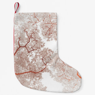 Trees Map 2 Small Christmas Stocking
