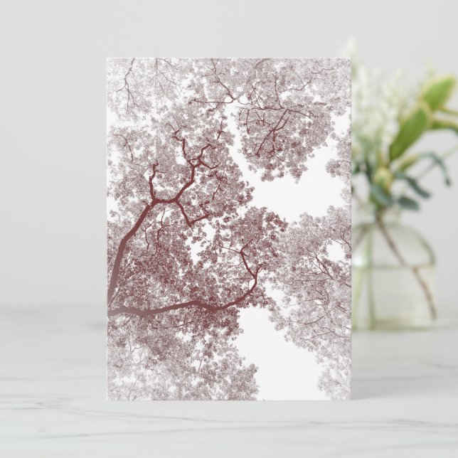 Trees Map 4 Thank You Card (Standing Front)